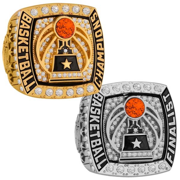 2021 Gen SB Basketball Ring Square, Velvet bag