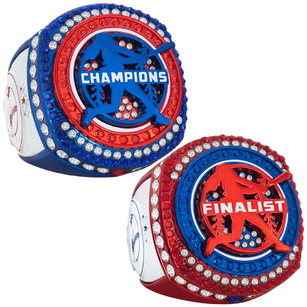 Fastpitch Red White & Blue Rings