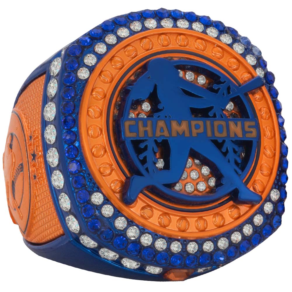 Fastpitch Orange & Royal Blue Rings