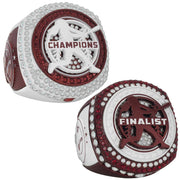 Fastpitch Crimson & White Rings