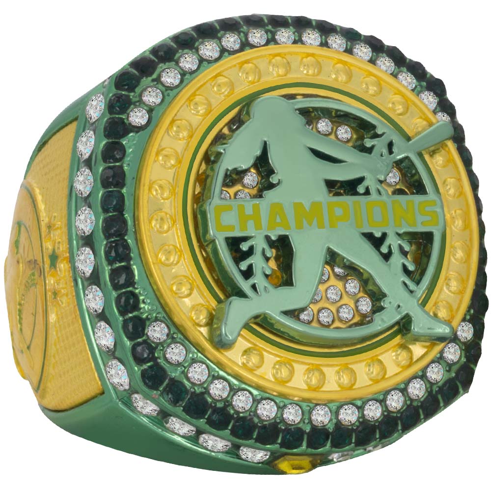 Fastpitch Green & Yellow Rings
