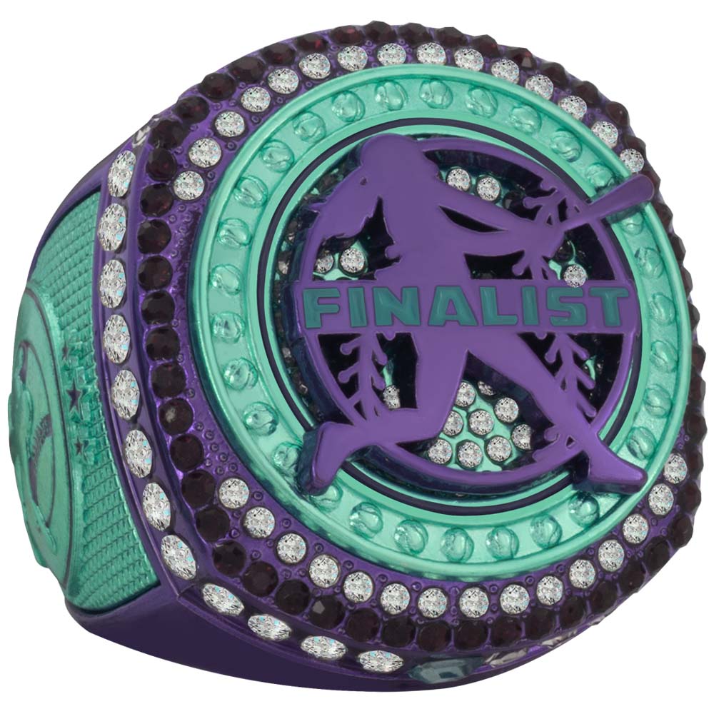 Fastpitch Teal & Purple Rings