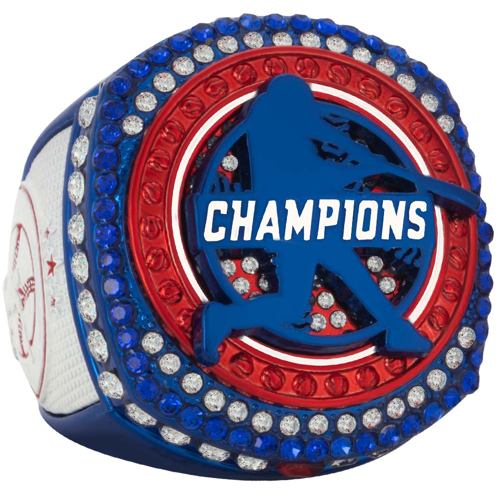 Baseball Red, White & Blue Rings