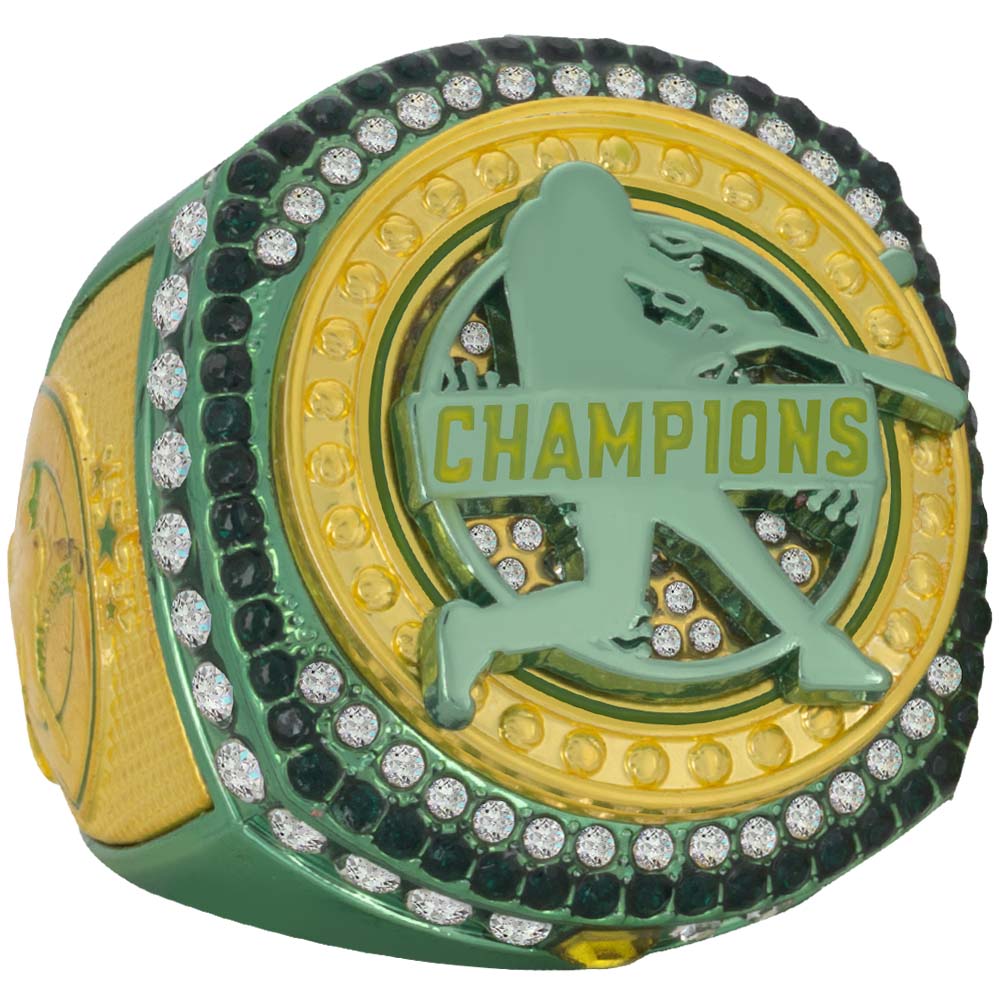 Baseball Green & Yellow Rings