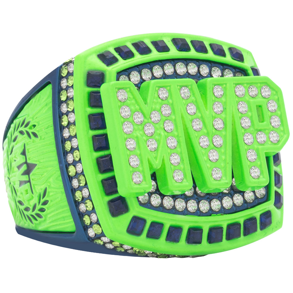 Generic MVP Ring - Neon Green and Navy