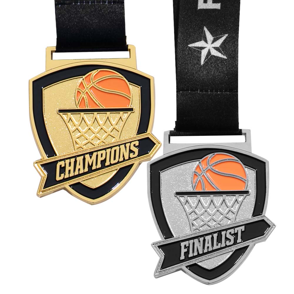 Gen Basketball Shield/Hoop Medal