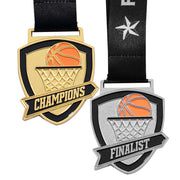 Gen Basketball Shield/Hoop Medal