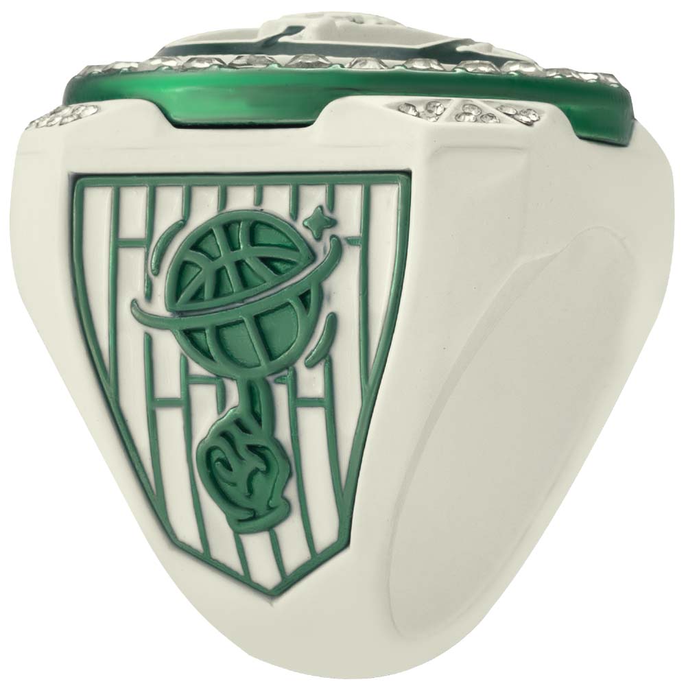 Green & Cream Basketball Rings