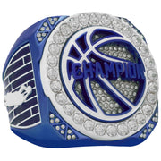 Blue & White Basketball Rings