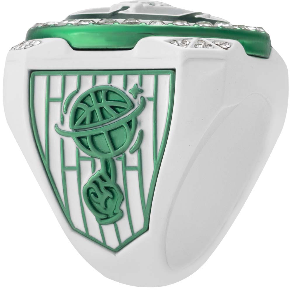 Green & White Basketball Rings