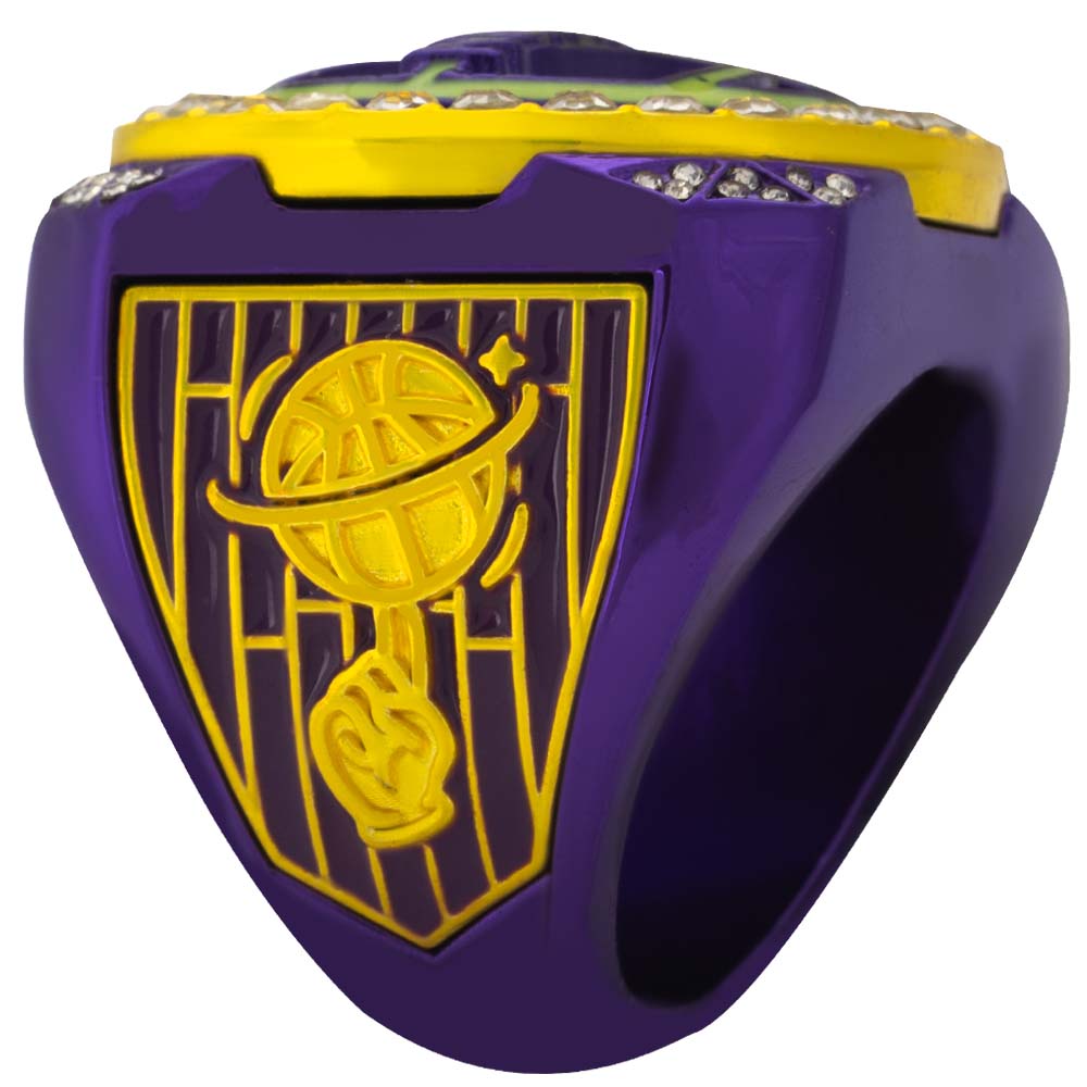 Purple & Gold Basketball Rings