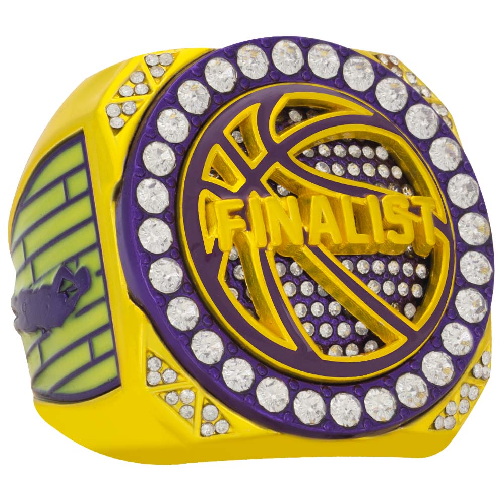 Purple & Gold Basketball Rings