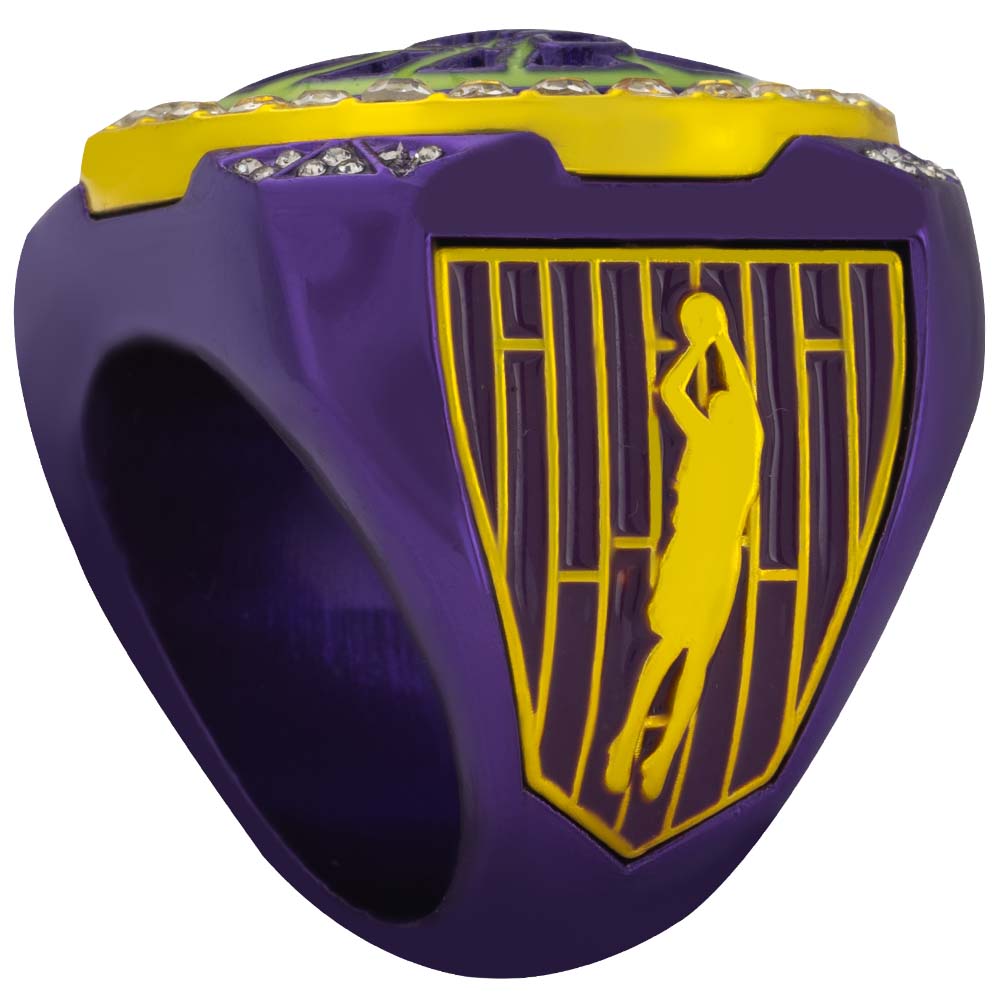 Purple & Gold Basketball Rings