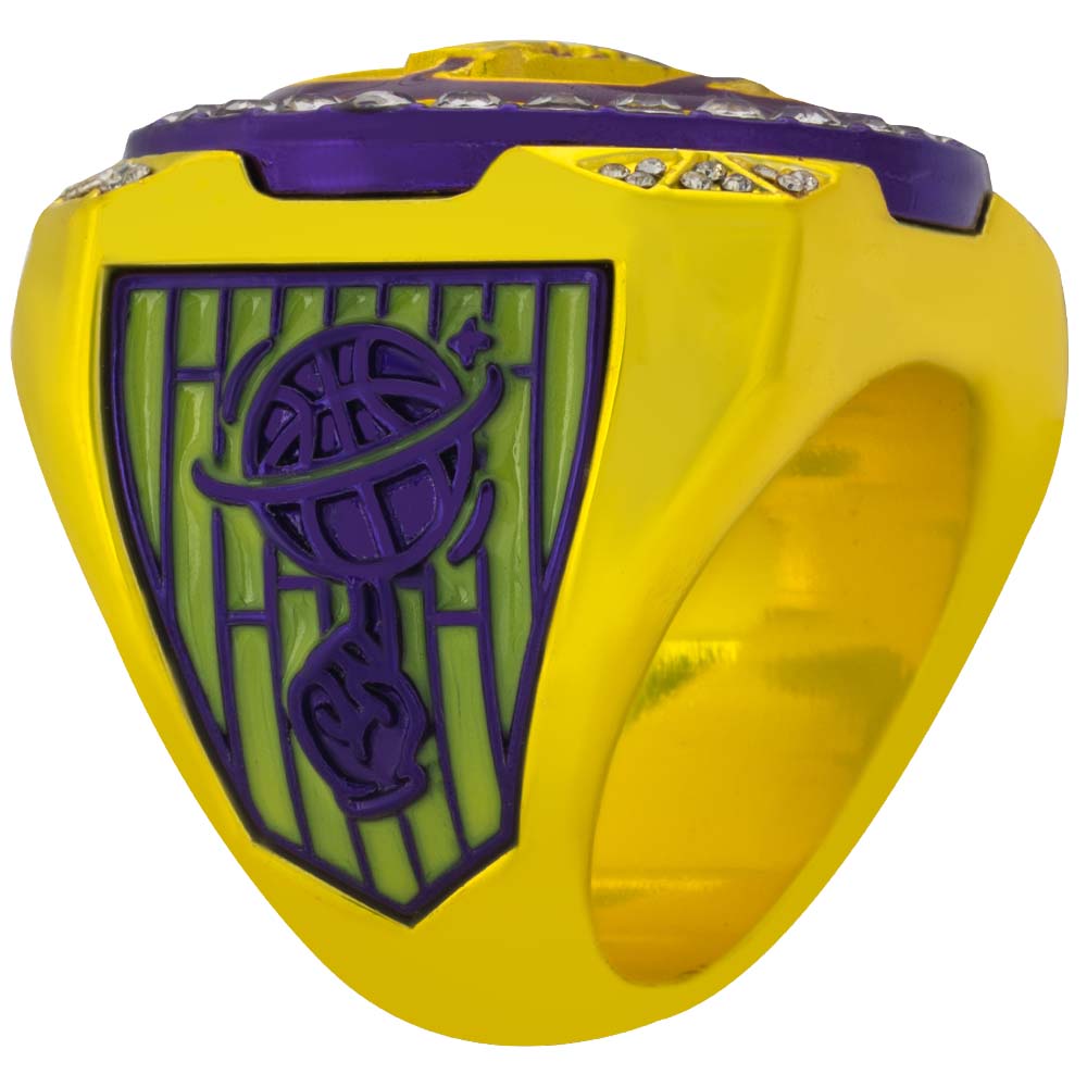 Purple & Gold Basketball Rings
