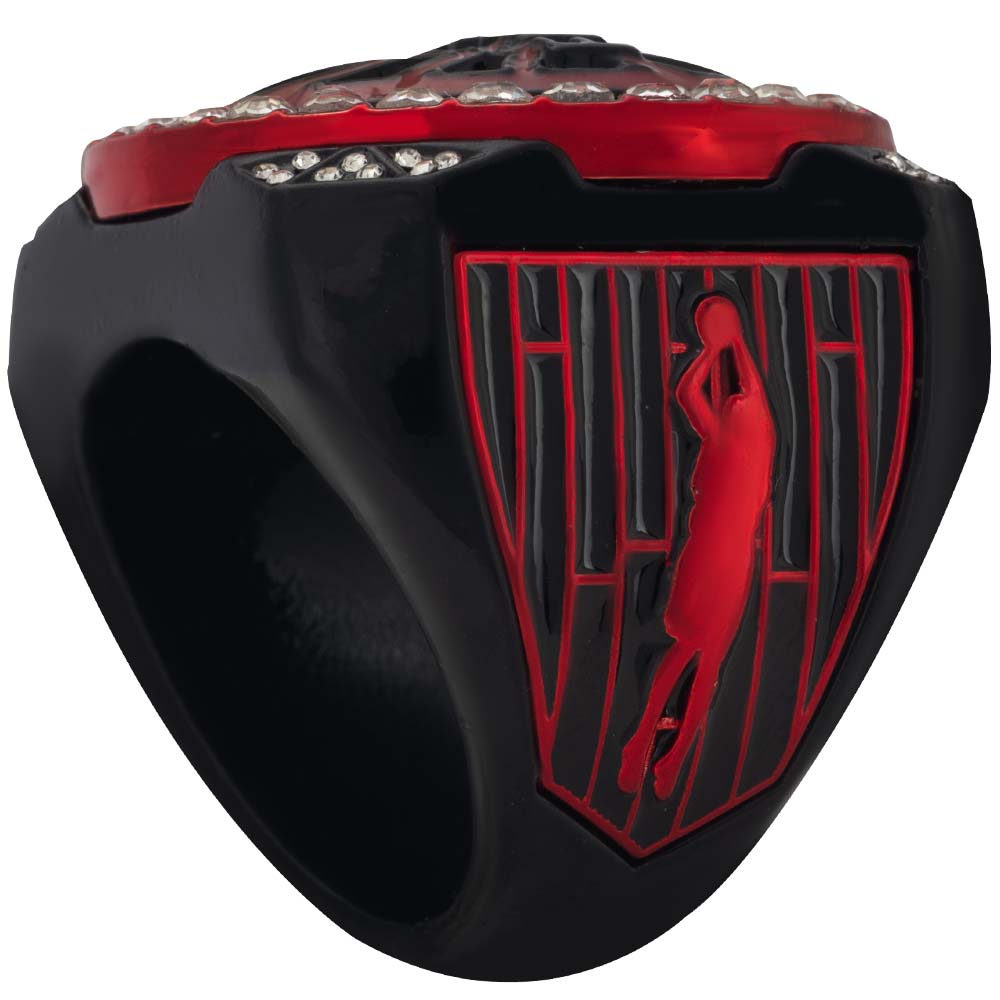 Red & Black Basketball Rings