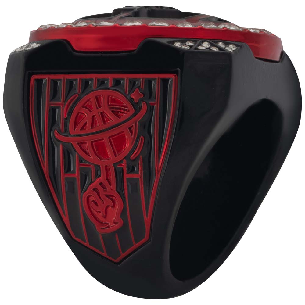 Red & Black Basketball Rings