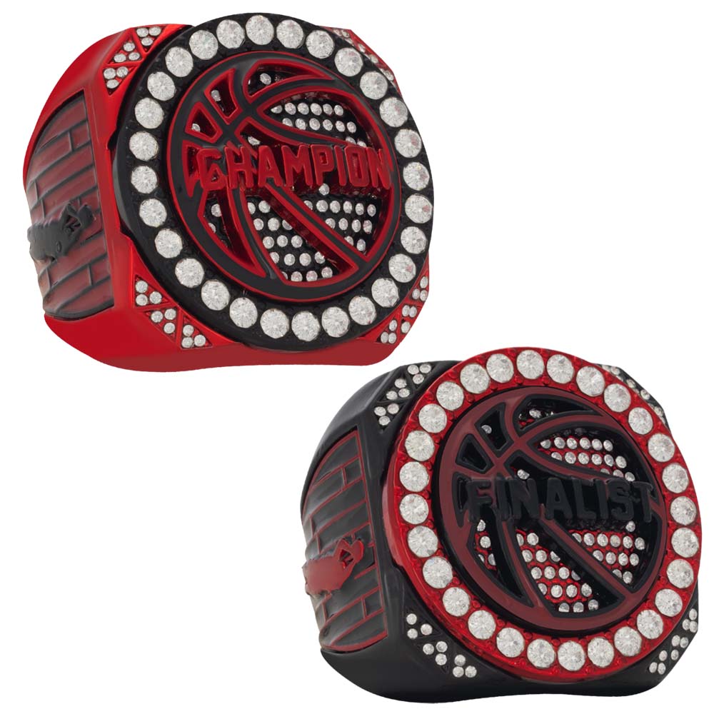 Red & Black Basketball Rings