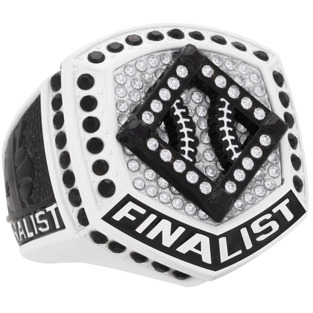 Black & White Plate Style Ring
